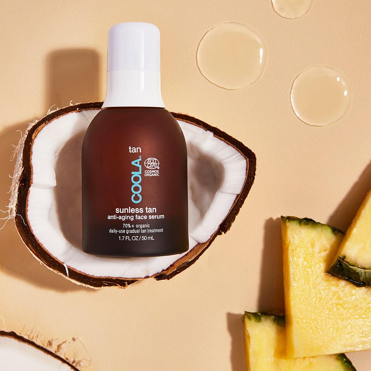 Coola Organic Sunless Tan Anti-Age Face Serum 50Ml 2 Coola Organic Sunless Tan Anti-Age Face Serum 50Ml - Bilde 2